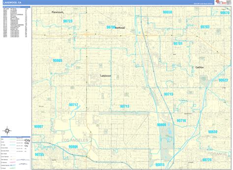 Maps of Lakewood California - marketmaps.com