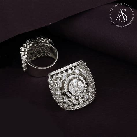 Buy Fleur Ring | 92.5 Gold Plated Silver Swarovski Rings Collections ...