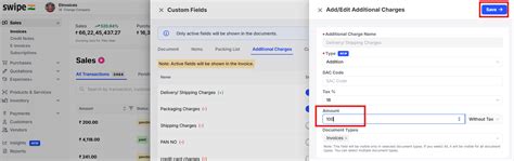 In Invoice additional charges (amount) are getting added automatically ...