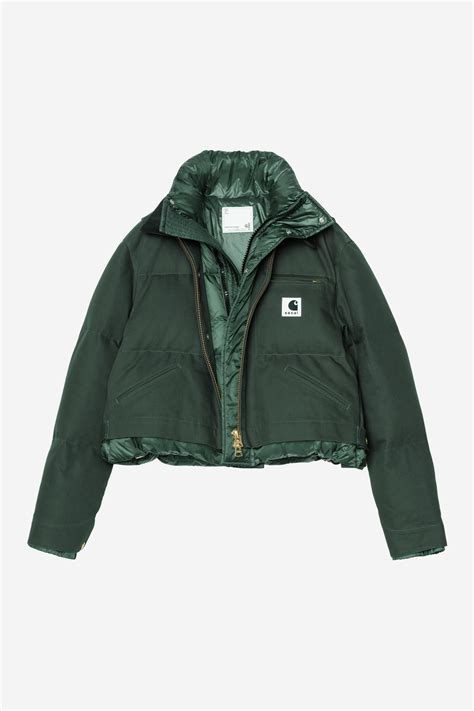 Carhartt WIP sacai x Carhartt WIP W' Duck Puffer Jacket, Sacai Green ...