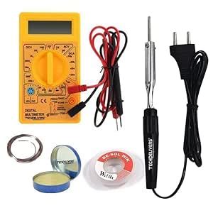 TECHDELIVERS® Soldering Iron Kit set with Multimeter, Soldering Wire ...