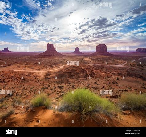 the scenic drive in the monument valley in the usa Stock Photo - Alamy