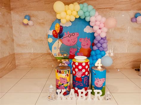 Book Peppa Pig Theme 5th Birthday Ring Balloon Decor in Chennai