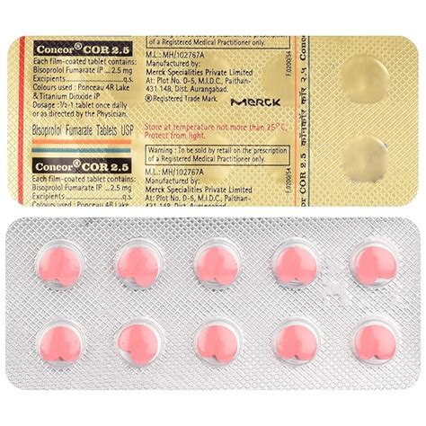 Concor Cor 2.5 - Strip of 10 Tablets : Amazon.in: Health & Personal Care