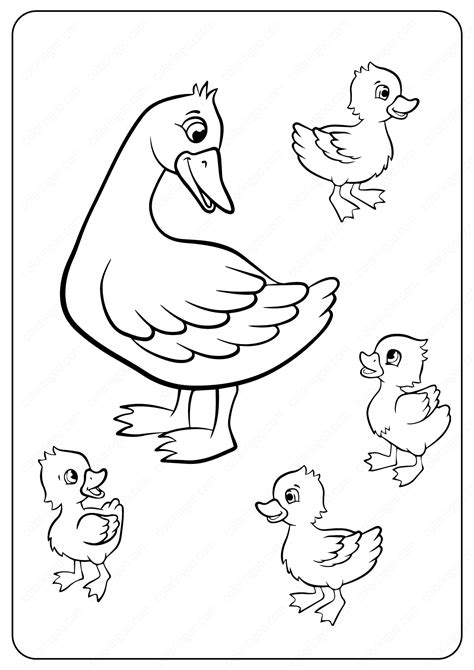 Free Printable Duck Coloring Pages