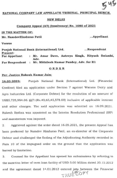 NCLAT Affirms Ineligibility of Wilful Defaulter to Submit Resolution Plan