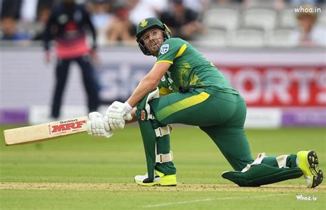Ab De Villiers South African Cricketer Playing Shot Hd Image Mr.360