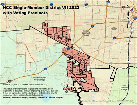 Single Member District VII Map with precincts | Houston City College ...