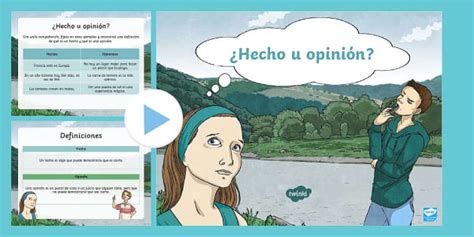 Presentación: ¿Hecho u opinión? (teacher made) - Twinkl