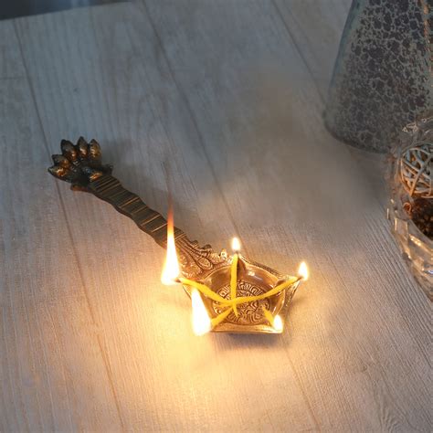 Brass Panchmukhi Nag Head Pooja Spoon – Two Moustaches Store