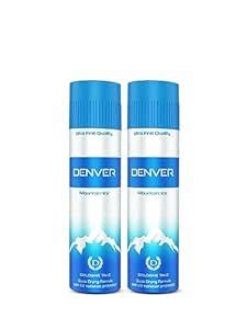 DENVER Mountain Ice Talc - 300GM (Pack of 2) | Scented Talcum Powder ...