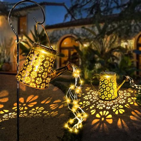 Image result for Watering Can Solar String Lights