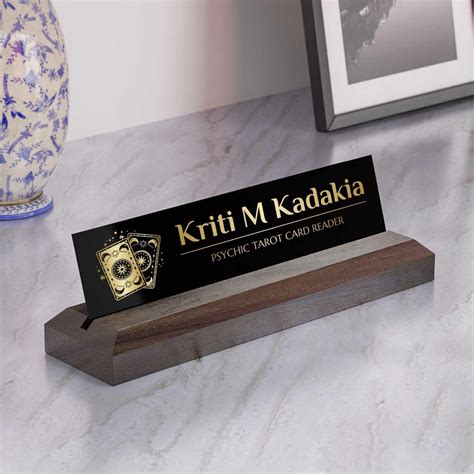 Excelus Office Desk Name Plate for Tarot Card Reader – Housenama