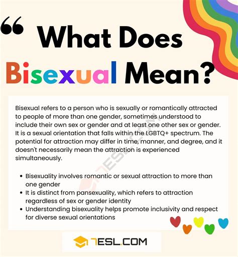 What Does the Term "Bisexual" Mean? • 7ESL