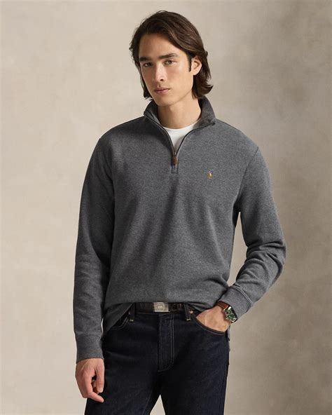 Men's Estate-Rib Quarter-Zip Pullover | Ralph Lauren