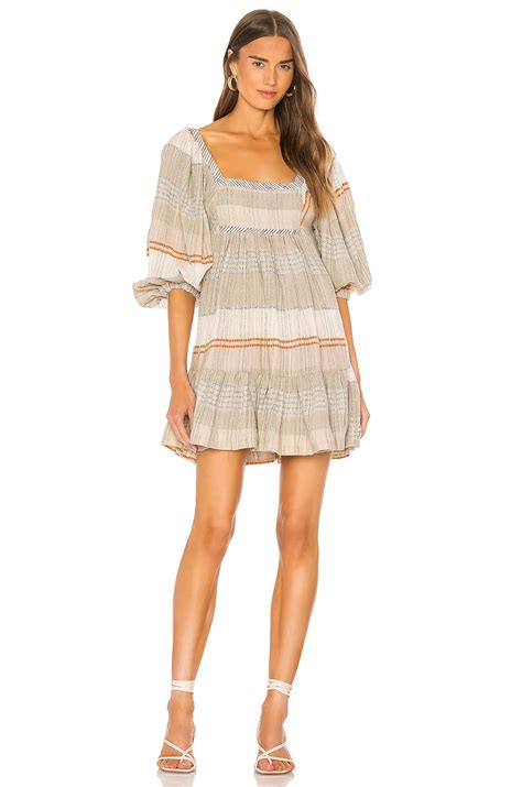 Free People Cozy Striped Mini Dress in Ivory Combo | REVOLVE
