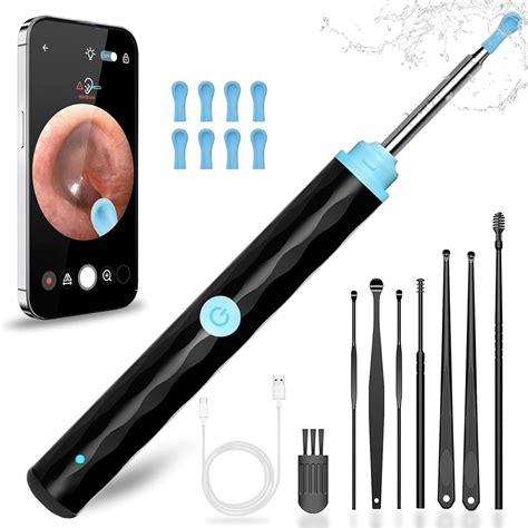 Amazon.com: Ear Wax Removal, Ear Wax Removal Tool Camera Built-in 1296P, Easy and Safe Ear ...