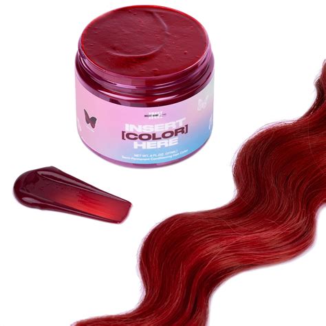 Buy INHSemi Permanent Hair Color | Color Depositing Conditioner | Ruby ...