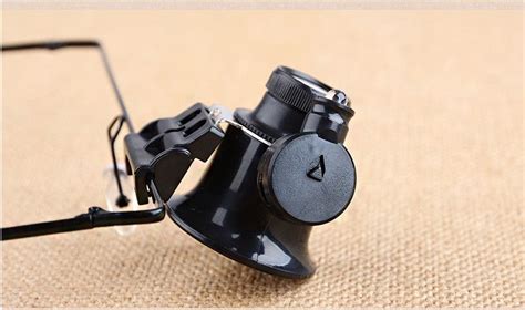 Monocle 20X Magnifier Eyewear Style Magnifier with LED Light– UNIQKART