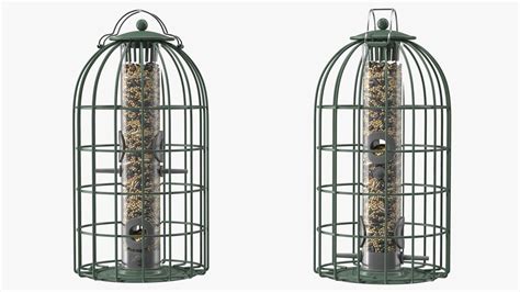 Caged Bird Feeder with Seeds 3D Model $39 - .obj .lxo .ma .max .fbx ...