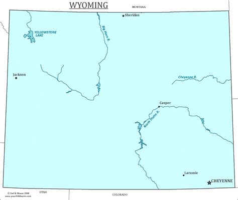 Wyoming State Map - Map of Wyoming and Information About the State