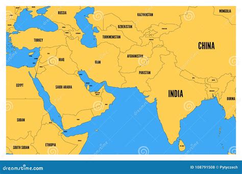Central East Asia Map Middle East | History, Map, Countries, & Facts