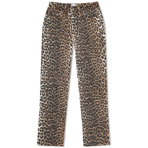 GANNI Leopard Print Flare Jeans Leopard | END. (AU)