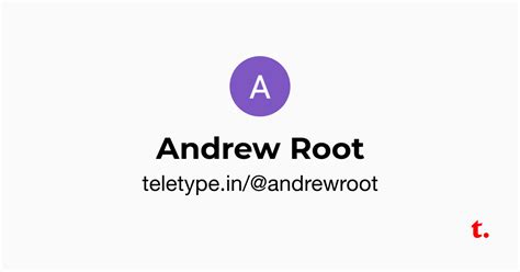 Andrew Root — Teletype
