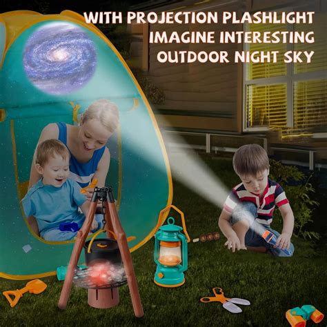 Qtioucp Kids Camping Set 50pcs with Folding Storage India | Ubuy