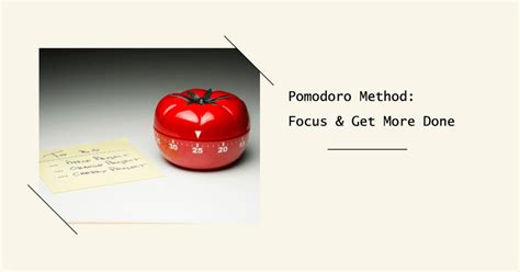 Image result for Pomodoro Approach
