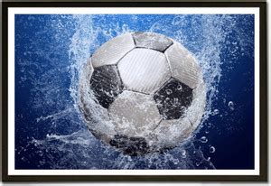Football Underwater Sports Paper Print - Sports, Abstract posters in ...