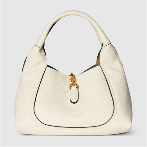 Bolso de mano Gucci Softbit con asa mediano en piel blanca | GUCCI® ES