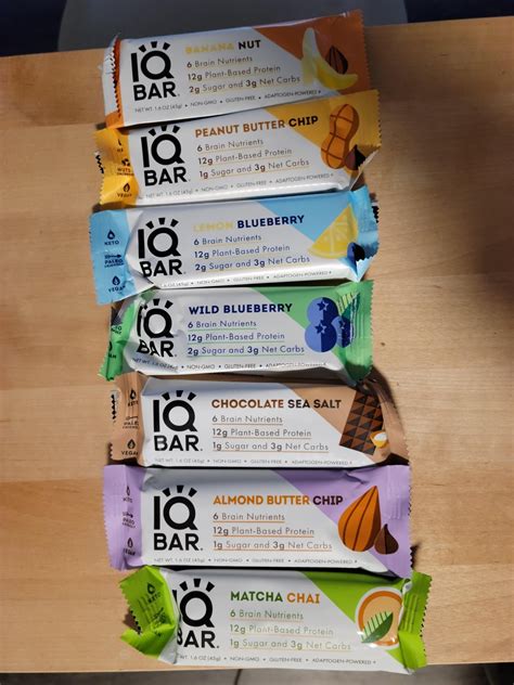 I tried all the IQ bar flavors! : r/goodrestrictionfood