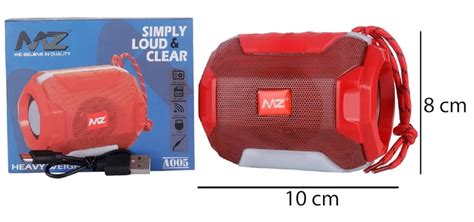 MZ A005 (Portable Bluetooth Speaker) Dynamic Thunder Sound with High ...