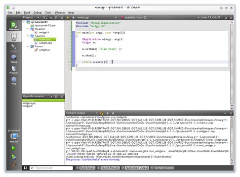 Qt Creator UI Tutorial 的图像结果