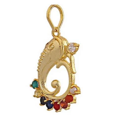 Navratna Gold Plated Pendant - Navratan Divine Pendant Manufacturer ...