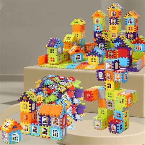 Buy VGRASSP DIY Colorful House Building Blocks Set Toy for Kids with ...