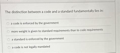 Image result for Difference Between Code and Standard