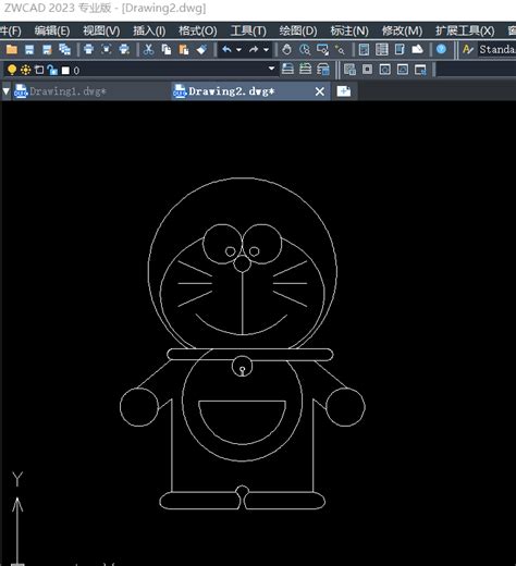 CAD绘图实例之哆啦A梦1