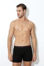 Buy Men Black Pack of Two Boxer Briefs Online - 280795 | Van Heusen