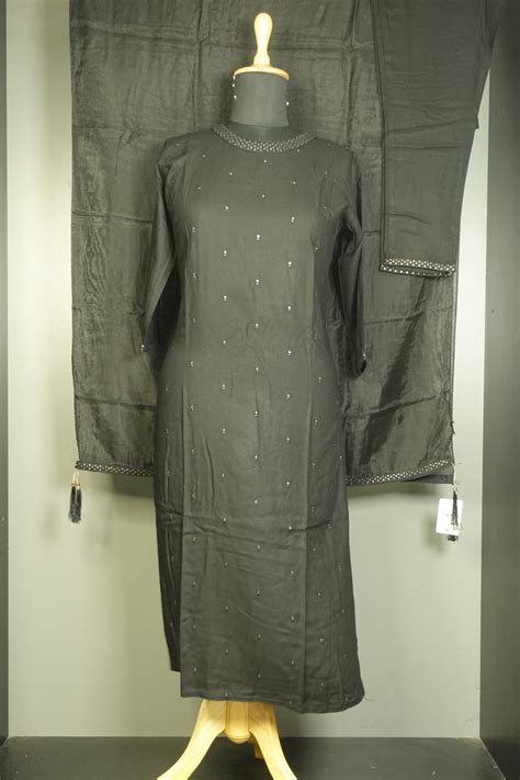 Neck Line Highlighted Rayon Kurta Set | AHD1206