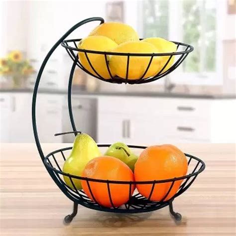 Flipkart SmartBuy Heavy Steel 2-Tier Fruit & Vegetable Basket Steel ...