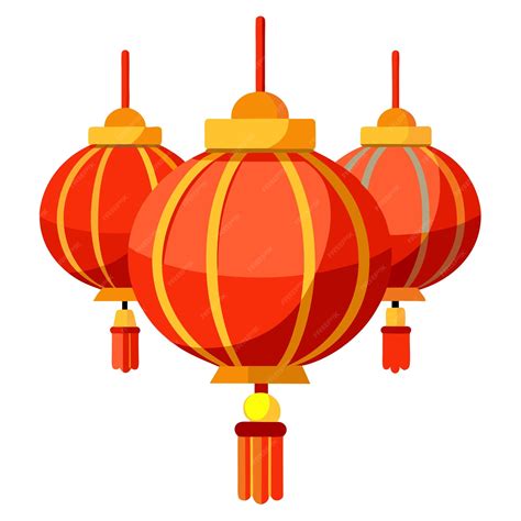 Chinese lanterns clipart vector art and illustration | Premium AI ...