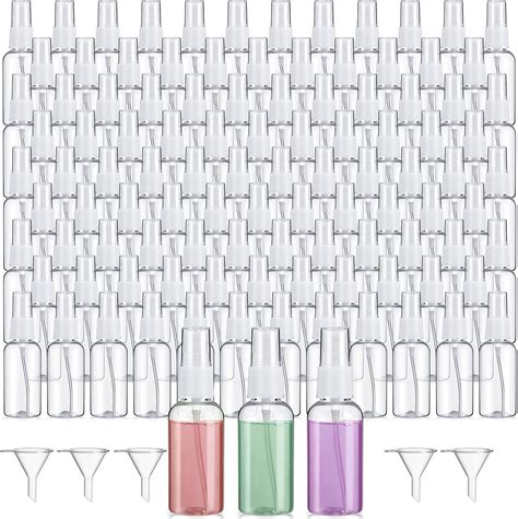 Amazon.com: Uiifan 200 Pcs Mini Spray Bottles 1 oz Small Plastic Fine ...