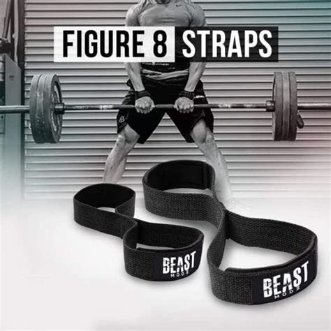 Buy EasyHealth Slip Resistant Deadlift Straps For Gym Figure 8 Lifting ...