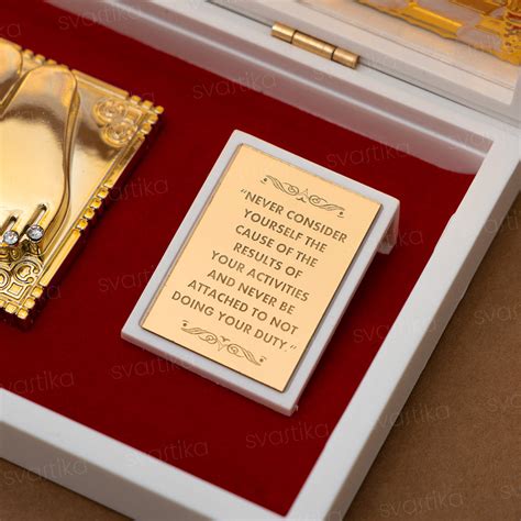 Svastika Shreenathji Pocket Temple - Gold Coated (Small)