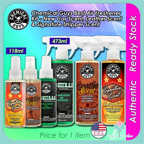 Chemical Guys New Car Smell Signature Scent Leather Scent Air Freshener ...