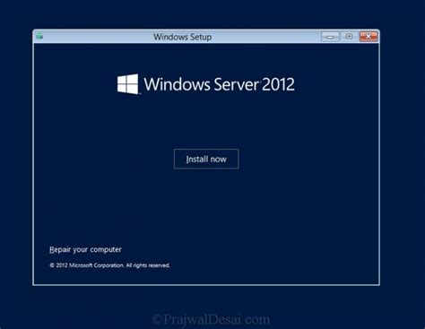 Installing Microsoft Server 2012 的图像结果