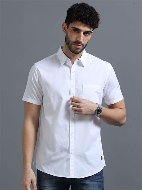 Buy The Roadster Lifestyle Co Pure Cotton Half Sleeve Shirts - Shirts ...
