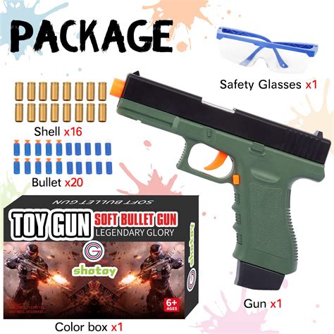 Buy Toy Gun with Soft Bullets - Shell Ejection Soft Bullet Pistol Model ...